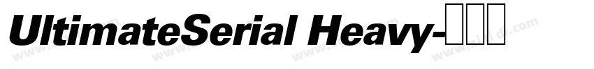 UltimateSerial Heavy字体转换